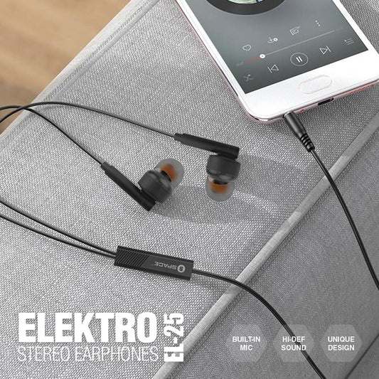 Stereo Earphones Clear Sound & Comfortable Design
